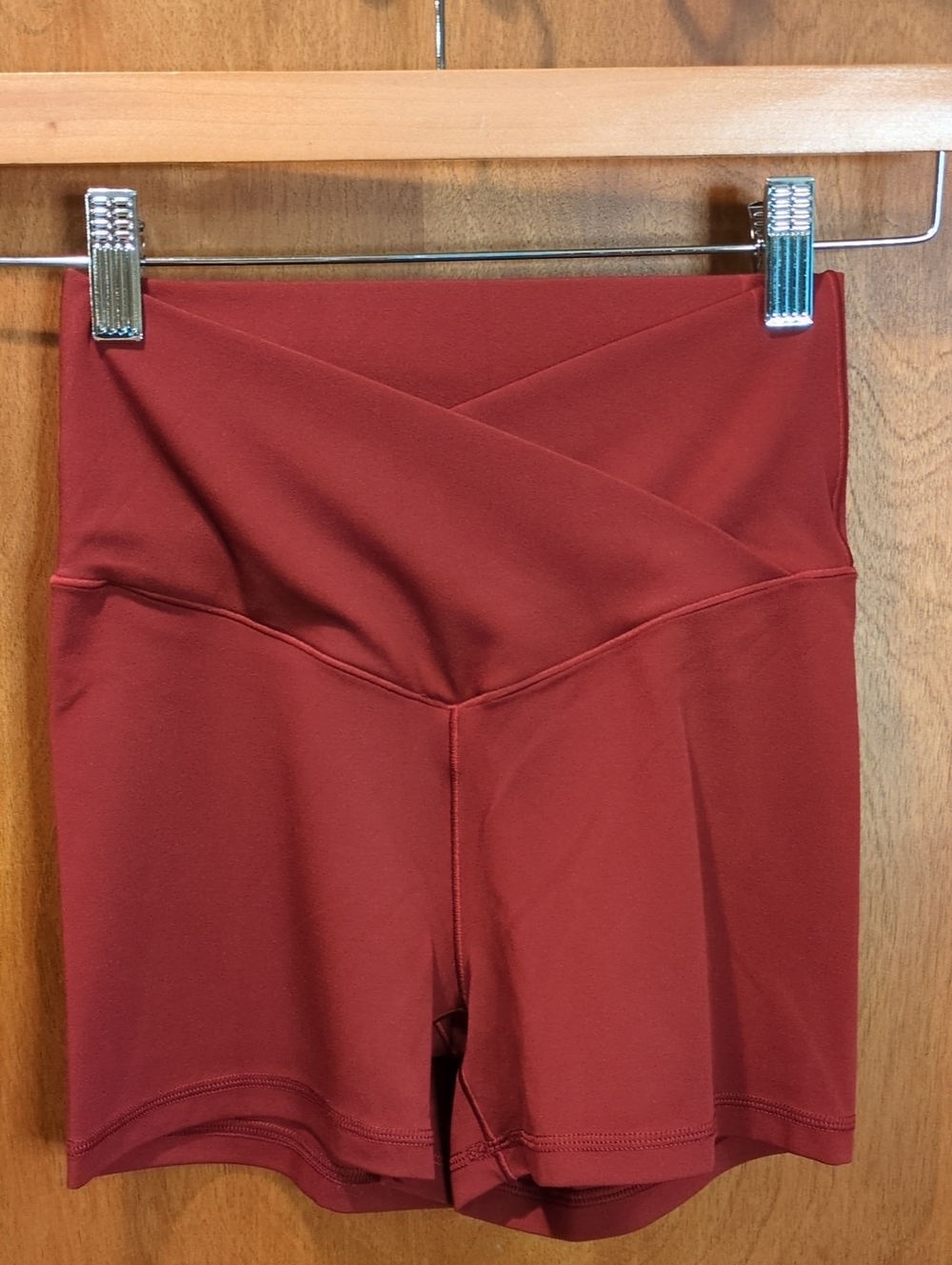 Offline by aerie Real Me Bike Shorts in Raisin Red, 3" Inseam Size M